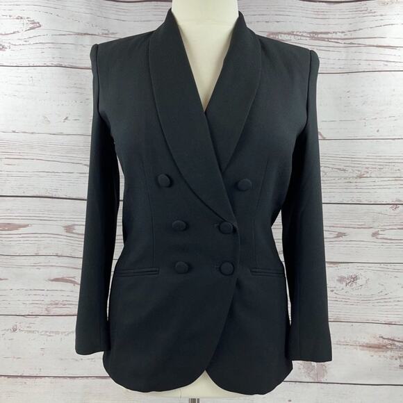 Kasper for A.S.L. Tuxedo style jacket black - Picture 1 of 10